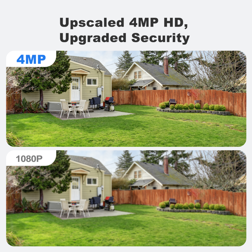 UNILOOK 4MP PoE Camera, Turret Security PoE IP Camera Outdoor Indoor Wired, Smart Dual Light Color Night Vision, Human Motion Detection, Audio/Microphone, IP66, 2.8mm, Metal Housing, NDAA