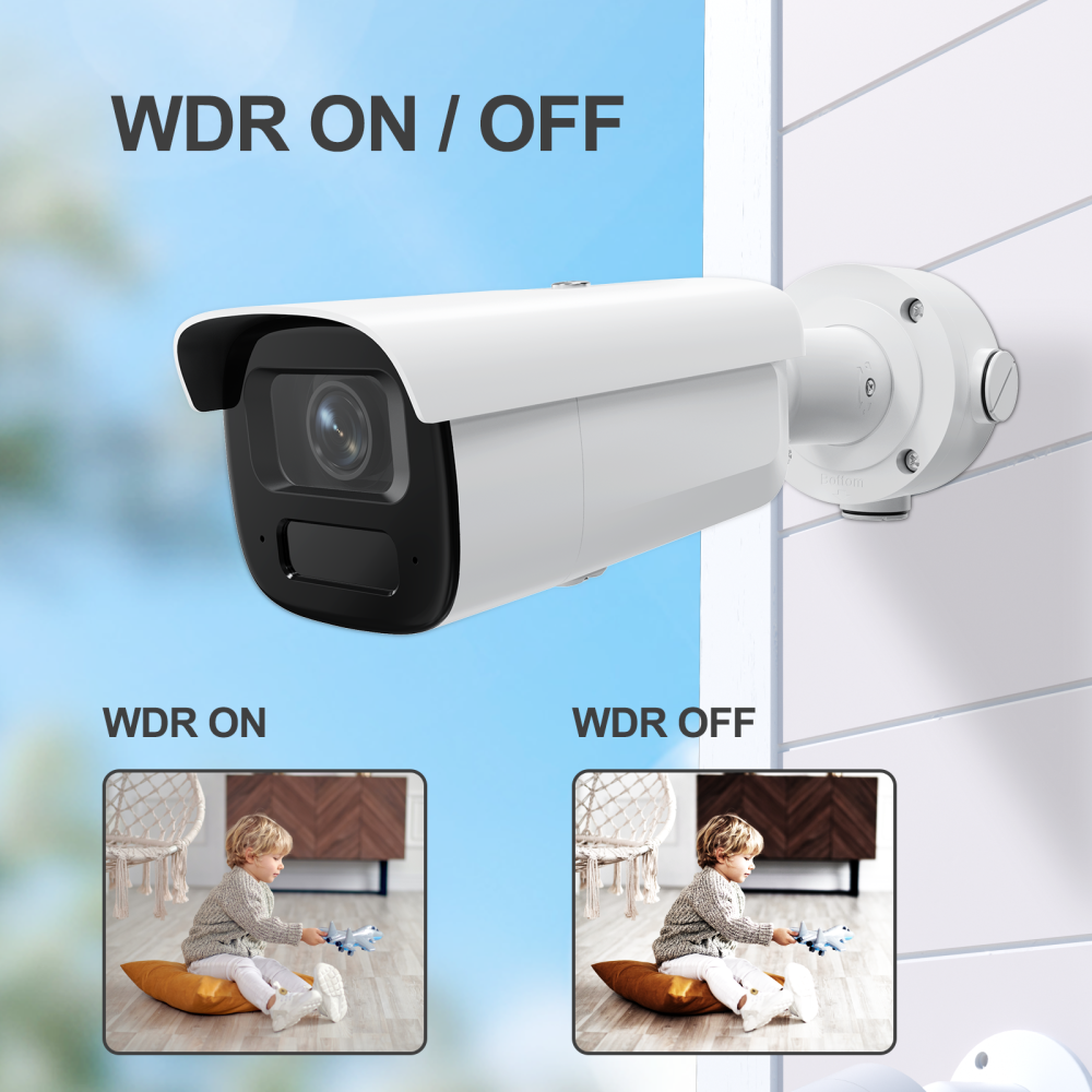Anpviz 4MP POE IP Camera Outdoor Bullet  Human/Vehicle Detection VCA License Plate LPR IP Cameras Built in mic metal H.265+ 120dB WDR