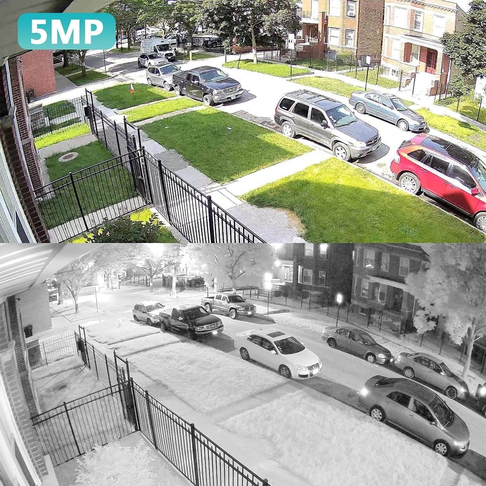 USA Only Anpviz 5MP Optical Zoom IP POE Camera, Human/Vehicle Detection, 4X Varifocal Indoor Dome Metal Security Camera, 2.8~12mm Lens, 100ft IR Night Vision, IP67, SD Card Slot(No Pan, No Tilt)