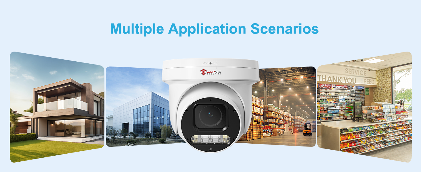 PoE PTZ Camera Outdoor Security Scenario