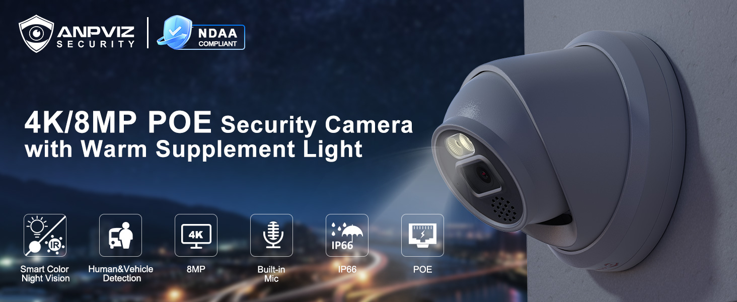 4K Security POE Camera