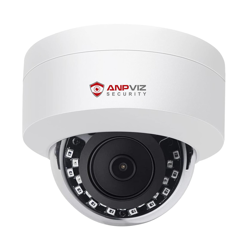 Anpviz 5MP PoE IP Dome Camera with Audio/Mic, IP Security Camera Outdoor Indoor, IR Night Vision, IP66 Waterproof, 2.8mm Lens, 24/7 Recording, NDAA Compliant