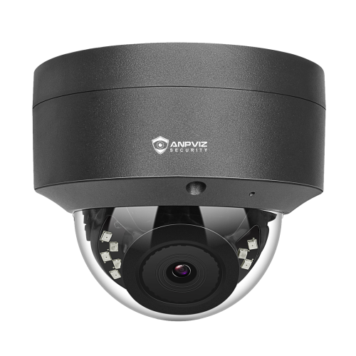 Anpviz 5MP PoE IP Dome Camera with Audio/Mic, IP Security Camera Outdoor Indoor, IR Night Vision, IP66 Waterproof, 2.8mm Lens, 24/7 Recording, NDAA Compliant