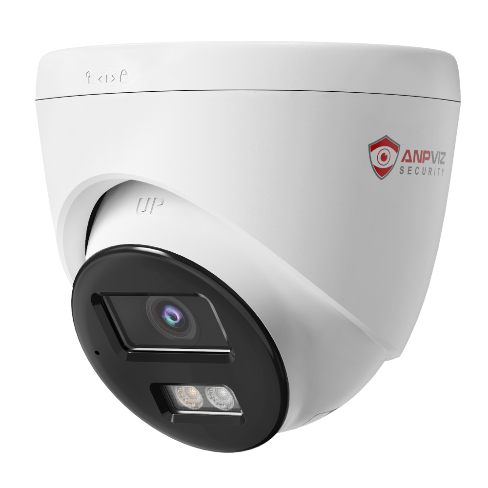 4MP Turret PoE Security Camera with Mic, IP67 Waterproof