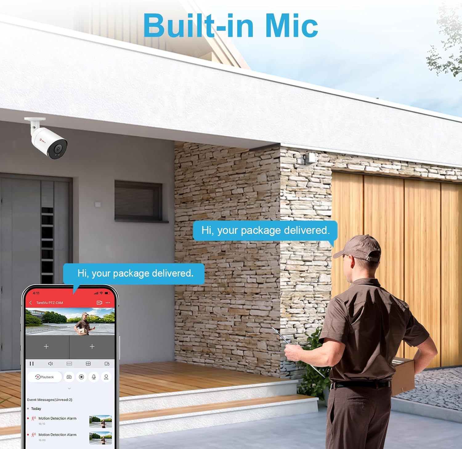 8MP Bullet PoE with Human & Vehicle Detection, Up to 512GB MicroSD Card