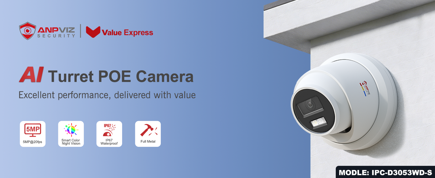 5MP IP Camera with Color Night Vision