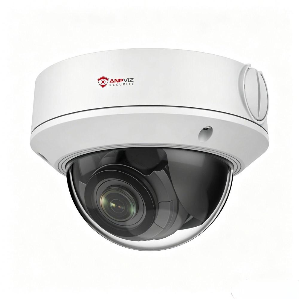 Anpviz 5mp Optical Zoom IP POE Camera, 4X Varifocal Outdoor PoE Camera (Not PTZ), 2.8~12mm Lens, Human/Vehicle Detection, 164ft EXIR 2.0 Night Vision, IP67, SD Card Recording