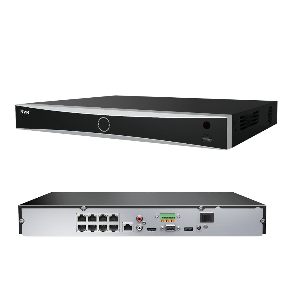 USA Only Anpviz 8CH 12MP PoE NVR POE Network Video Recorder Facial Recognition IP Home Security Camera System Video Recorder H.265+ Guarding Vision APP up to 32TB HDD(Not Included HDD)