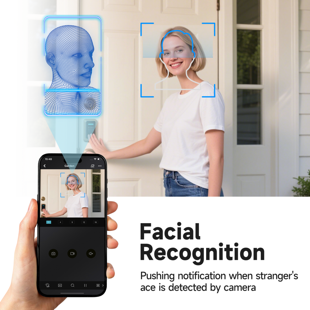 USA Only Anpviz 8CH 12MP PoE NVR POE Network Video Recorder Facial Recognition IP Home Security Camera System Video Recorder H.265+ Guarding Vision APP up to 32TB HDD(Not Included HDD)