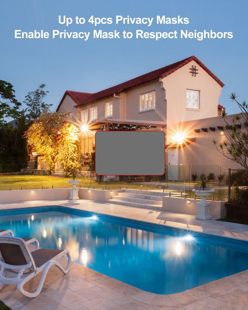 USA Only Anpviz 5MP POE Camera with Two-way Audio, IR&Color Dual-Light Alarm, Human/Vehicle Detection