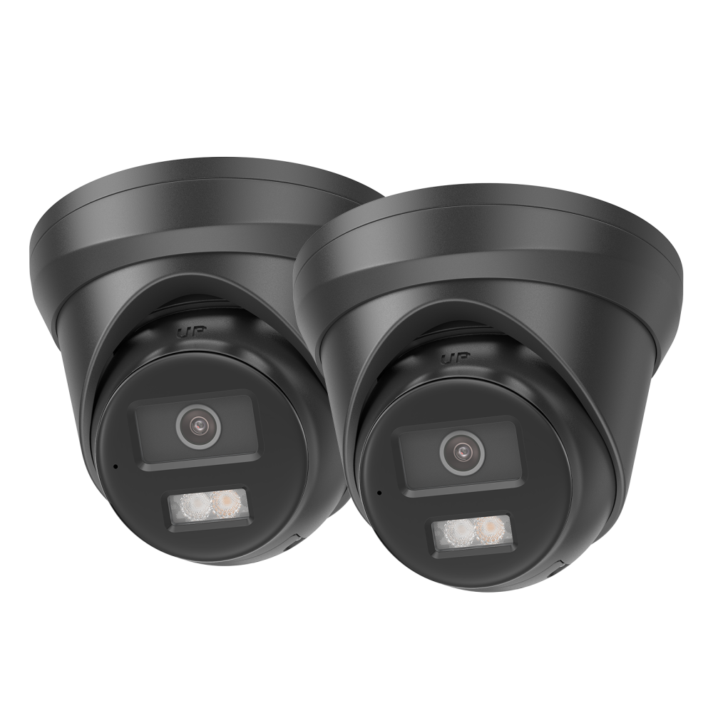 USA Only Anpviz Black 5MP PoE Camera, Metal Turret Security Camera with Audio, Human Vehicle Detection, Smart Color Night Vision