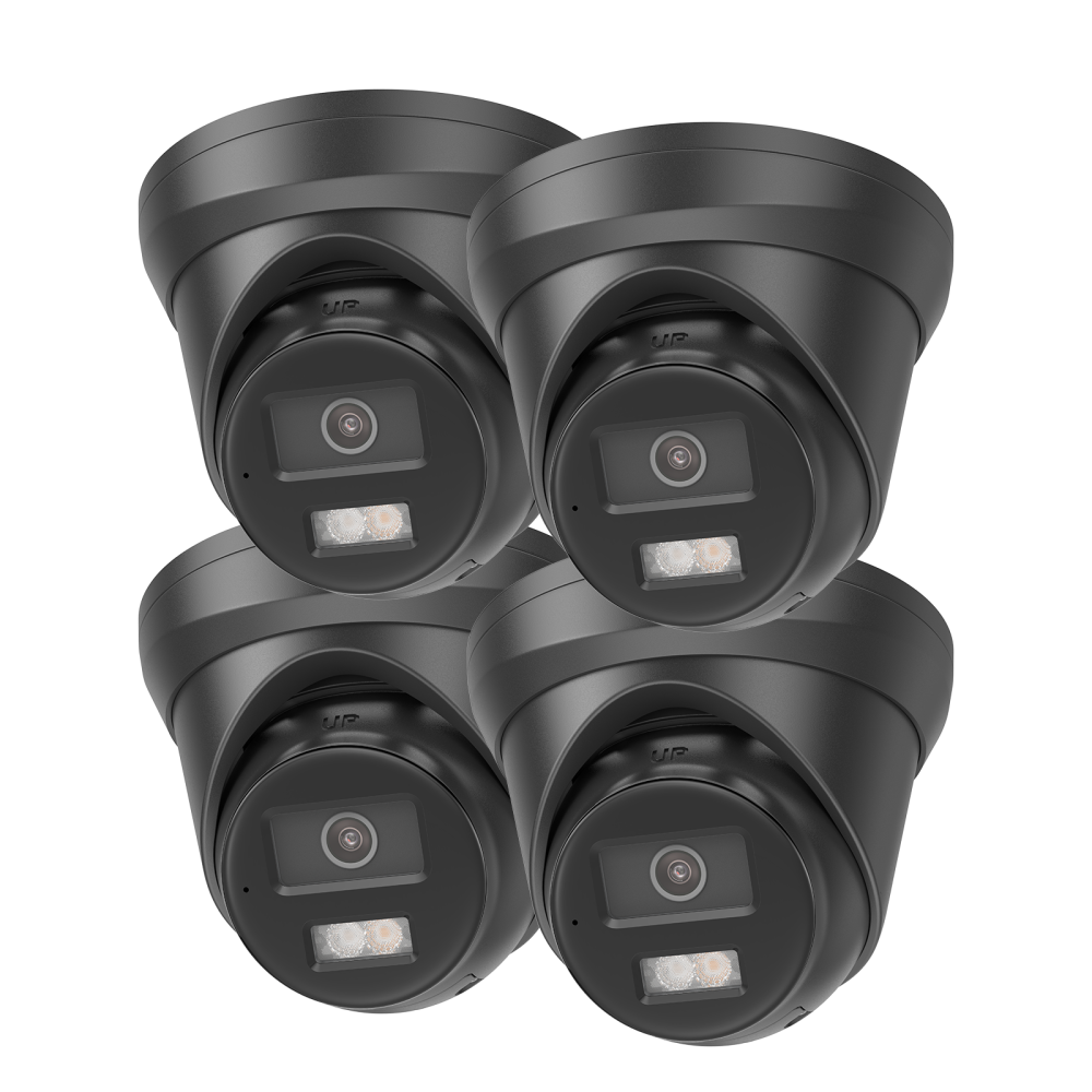 USA Only Anpviz Black 5MP PoE Camera, Metal Turret Security Camera with Audio, Human Vehicle Detection, Smart Color Night Vision
