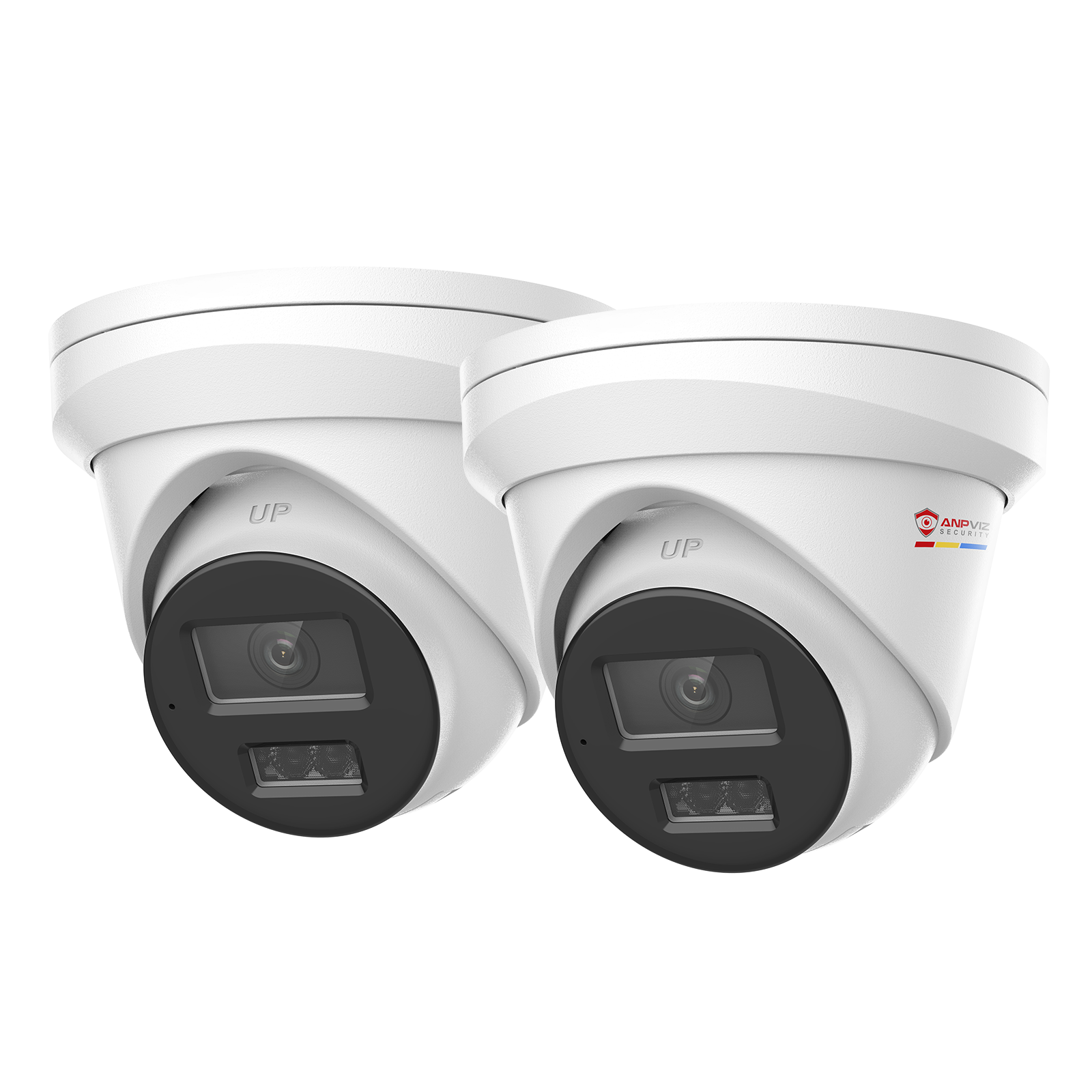 USA Only 5MP Turret POE Camera with Audio, Smart Color Night Vision & IP67 Waterproof