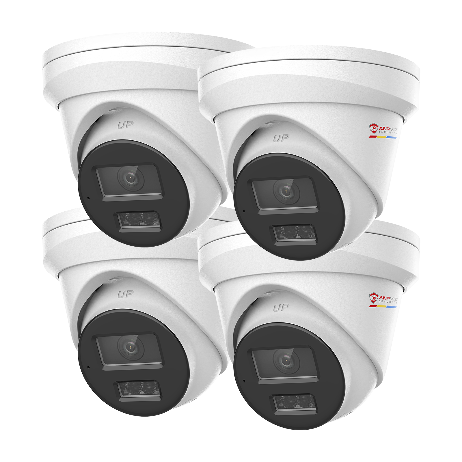 USA Only 5MP Turret POE Camera with Audio, Smart Color Night Vision & IP67 Waterproof