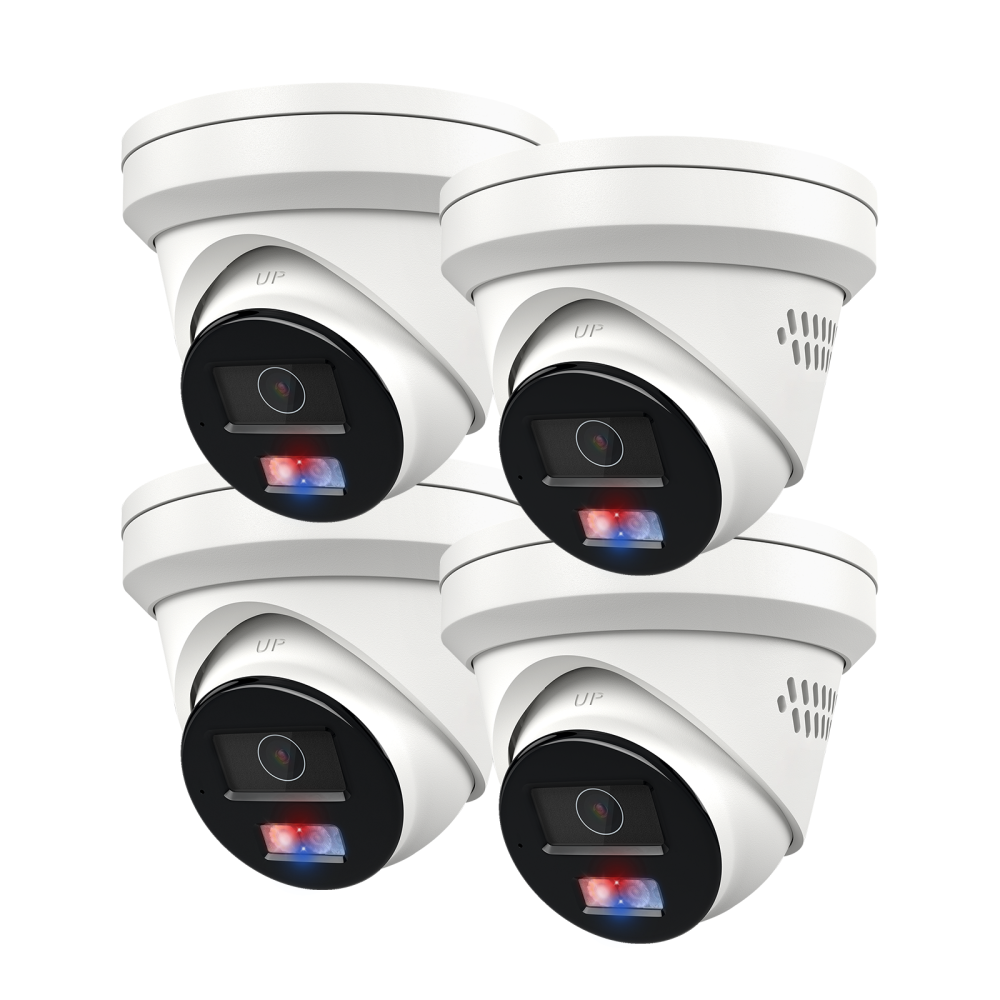 USA Only Anpviz 5MP PoE IP Camera, Active Deterrence Strobe Red & Blue Light and Audio Alarm, Two Way Audio, Smart Color Night Vision, Human Vehicle Detection
