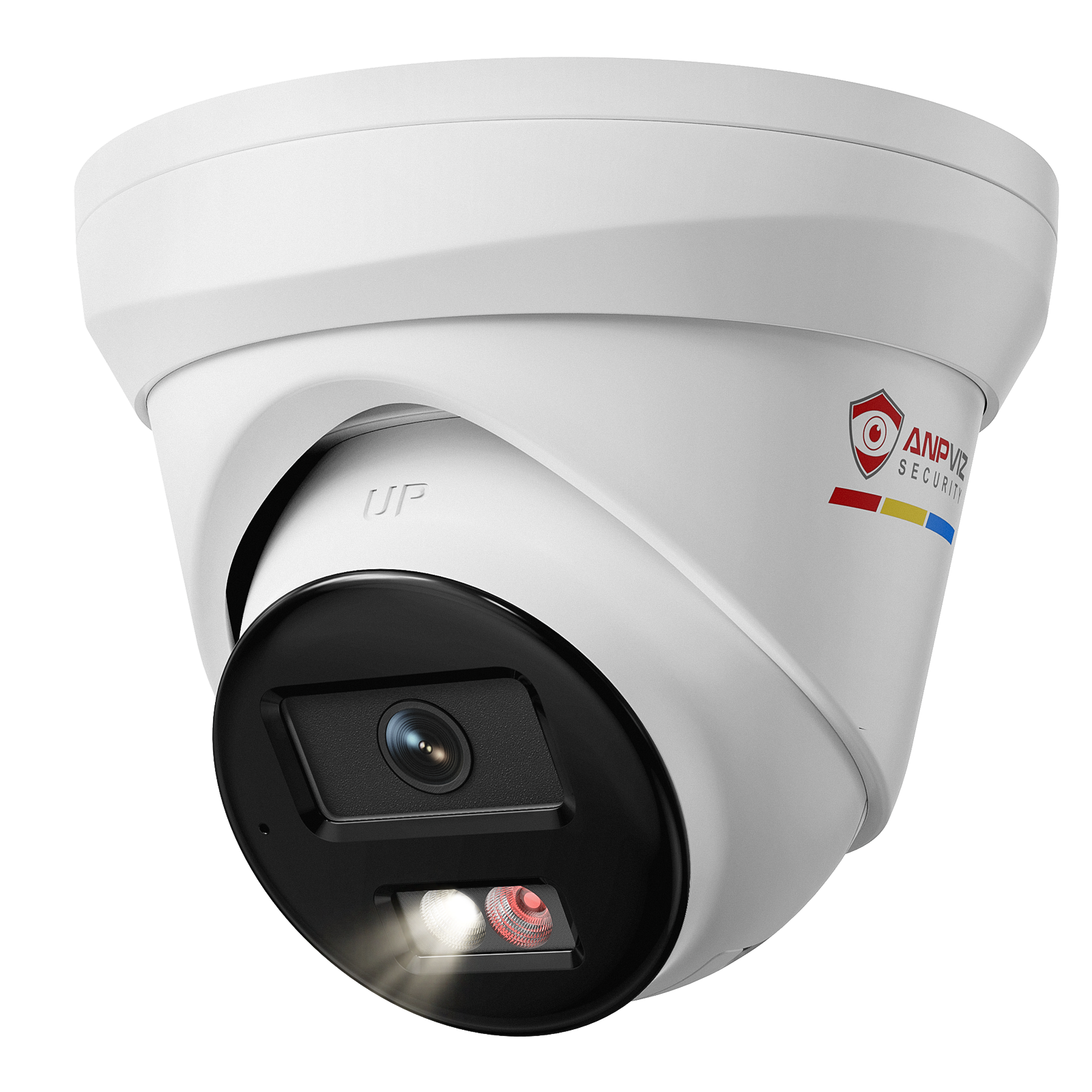 USA Only 5MP Turret POE Camera with Audio, Smart Color Night Vision & IP67 Waterproof