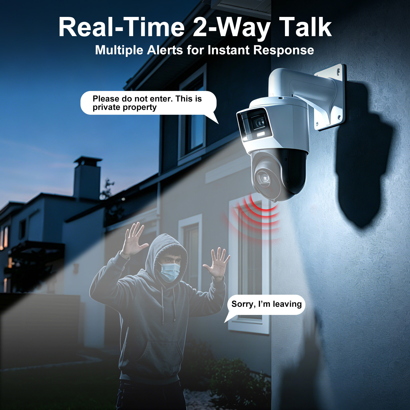 Anpviz TandemVu 2-in-1 4MP 25X Zoom PTZ POE Camera, 8MP Dual Lens Bullet Security Camera, Smart Linkage, 360° Panoramic IP Camera Outdoor, AI Motion Detection 2.0, 330ft IR Night Vision, Perimeter Protection