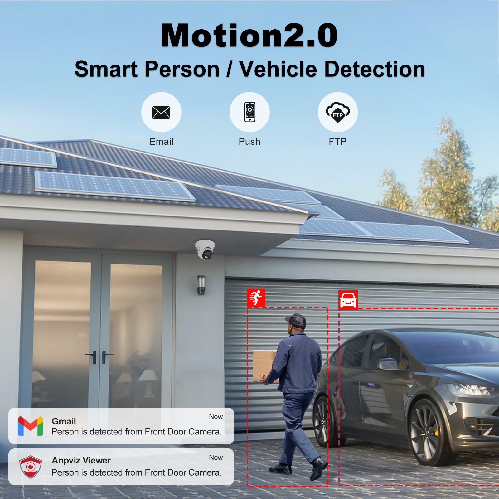 USA Only Anpviz 8MP 16CH Security POE Camera Kit, 16PCS 8MP Metal Turret Security IP Cameras, 16 Channels NVR, Smart Color Night Vision, Human Vehicle Detection