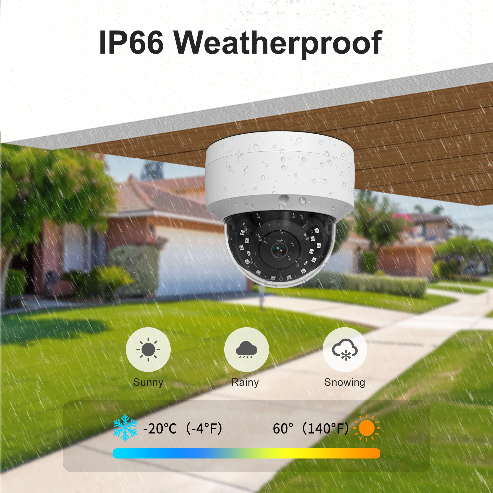 UNILOOK 4K 8MP PoE IP Dome Camera, IP Security Camera Outdoor Indoor, AI Human Vehicle Detection, 100ft Night Vision, Built-in Microphone, IK10, 2.8mm Wide Angle Lens, Not PTZ, NDAA Complaint