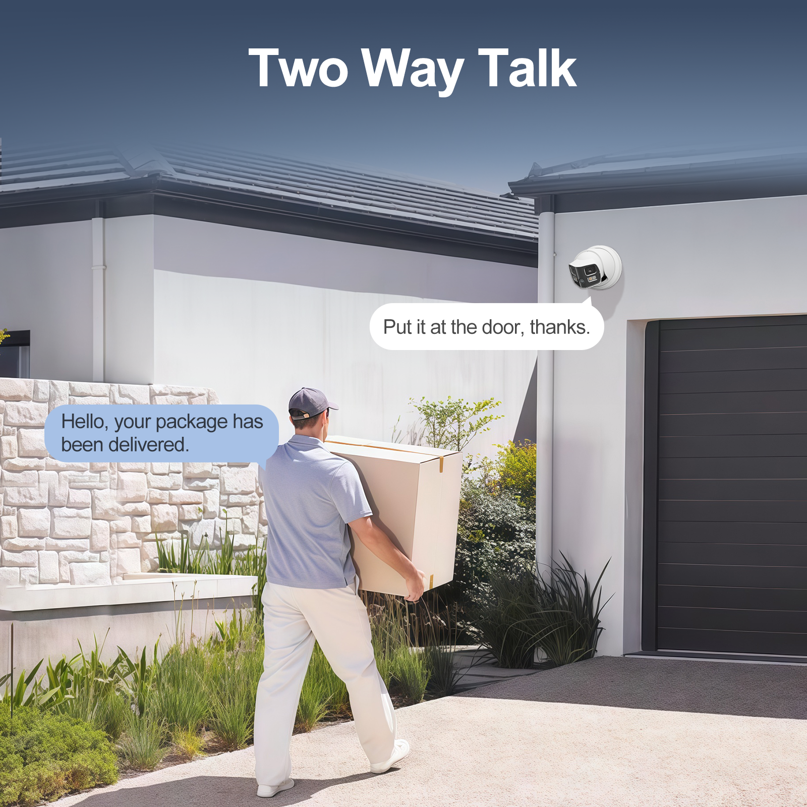 UNILOOK 4K Dual Lens PoE IP Security Camera, 180 Degree Panoramic IP Camera 180 Degree Panoramic Wired Security IP Camera, Smart Dual Light, AI Human/Vehicle Detection, Two Way Talk, 512GB SD Slot