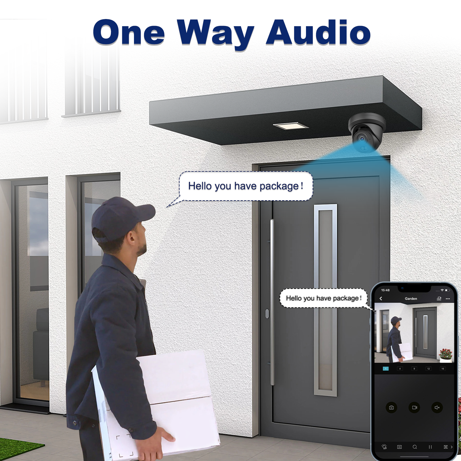 UNILOOK 4K 8MP PoE Security Camera, Turret IP Camera Outdoor Indoor Wired 100ft Smart Color Night Vision, Human/Vehicle Detection, IP66, Built-in Audio, @20fps, Wide Angle, Full Metal, NDAA (Black)