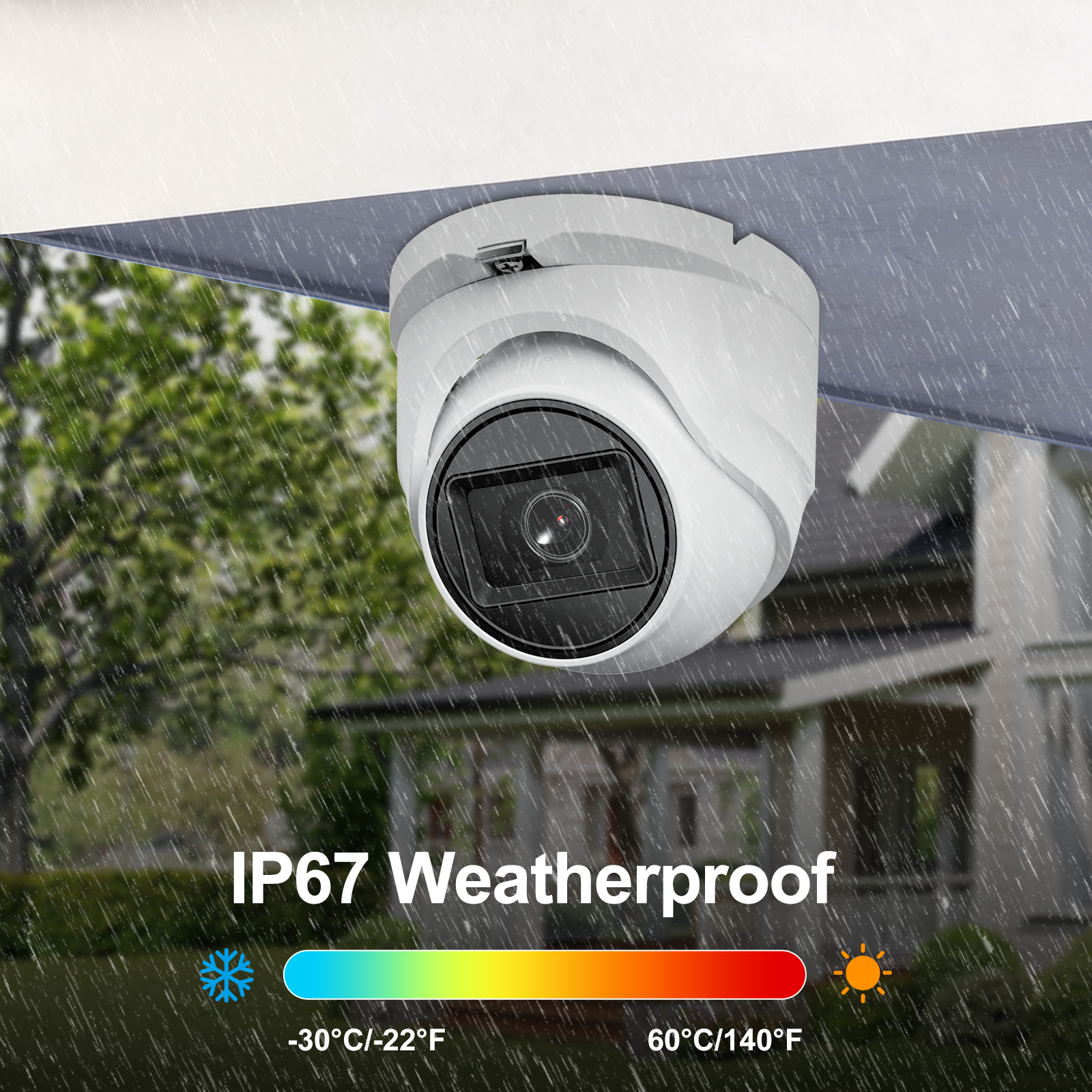 Anpviz 1080P 30fps Analog CCTV Camera 4-in-1 (TVI/AHD/CVI/CVBS), 66FT IR Night Vision