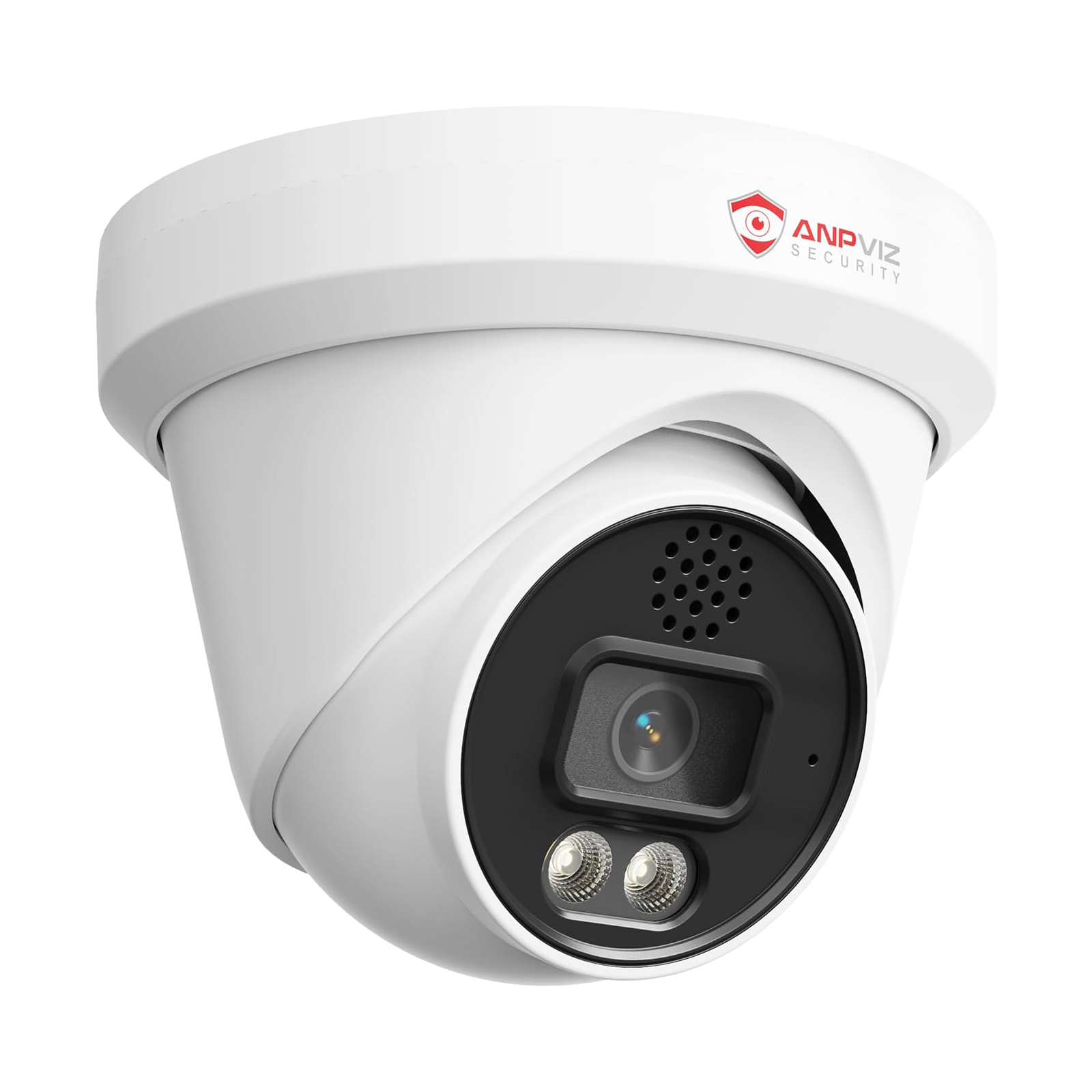 USA Only 4K Two-way Audio IP Turret PoE Camera Outdoor with Active Deterrent