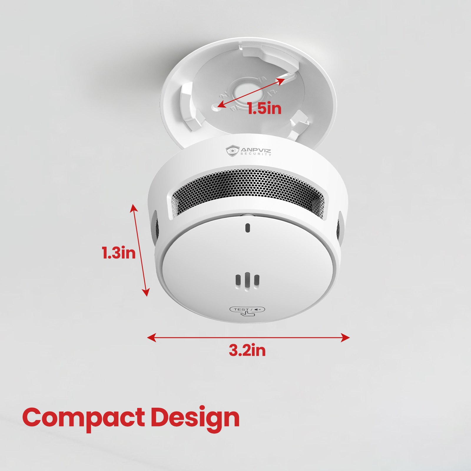 Smoke Detectors & Fire Alarms, 10-Year Battery Wireless Interconnected Smoke Alarm, Photoelectric Fire Alarm for Home, UL & FCC Compliant, 925 MHz USA Only, 3-Pack