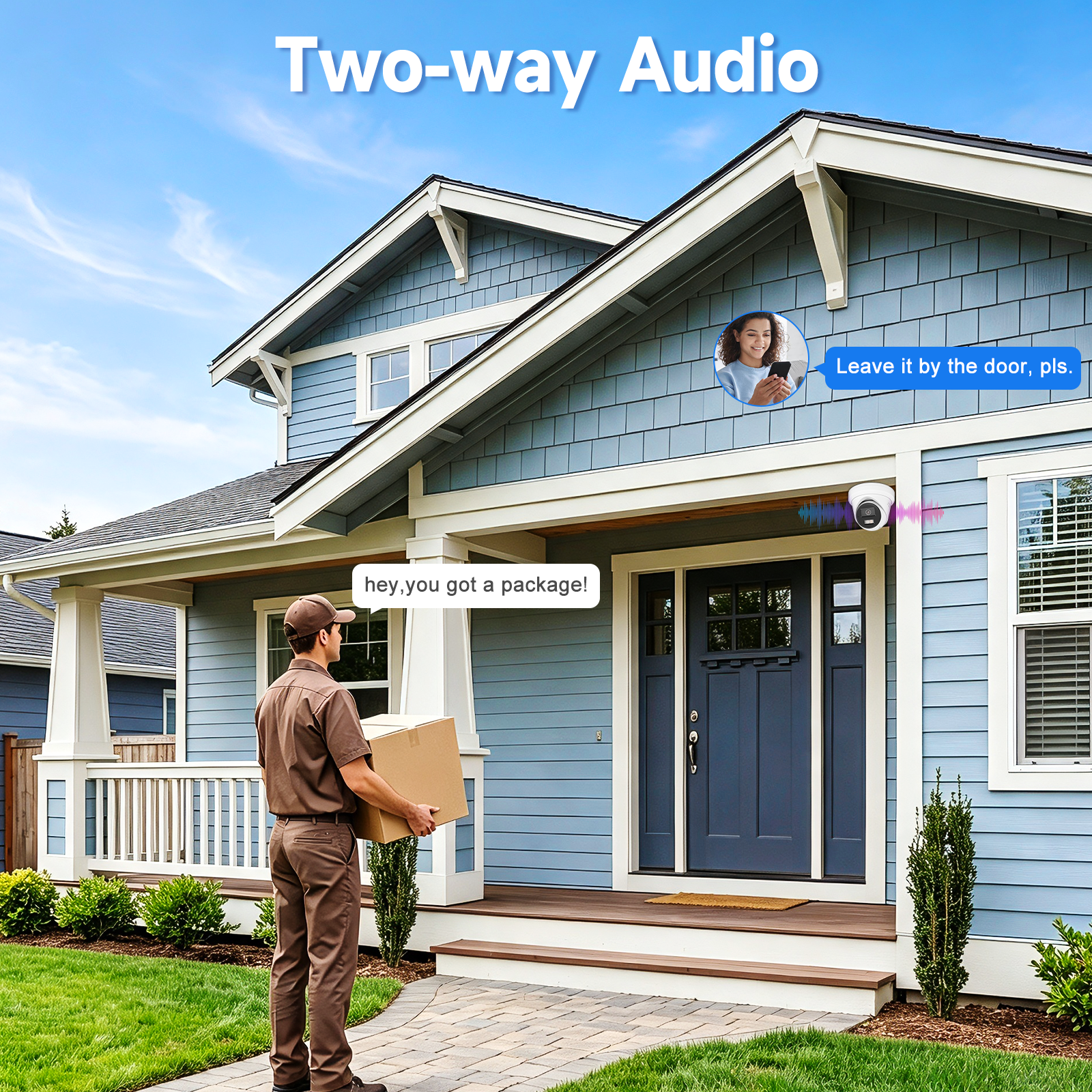 AI Search 4K POE Camera System, Pro 12MP 8CH NVR & 8MP Active Deterrence POE Security Camera
