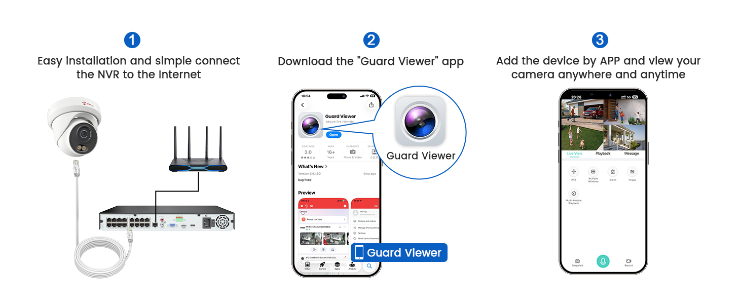 NVR Setup in 3 Steps