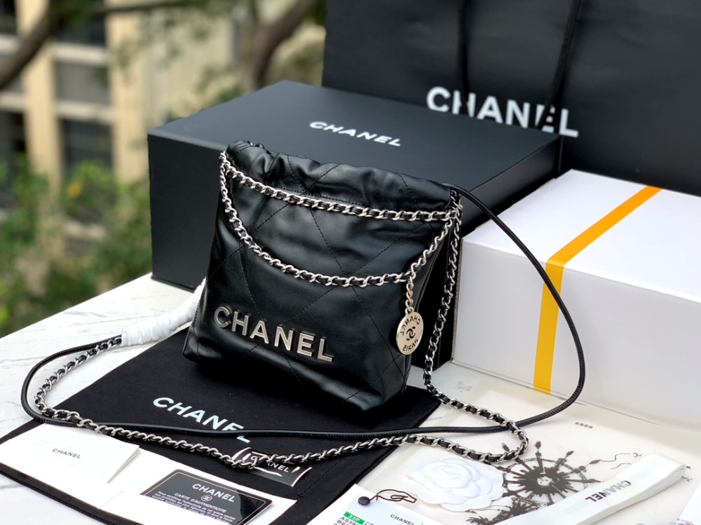 Chanel 22 bag sliver