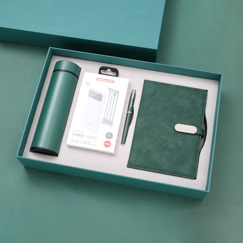 Bottle Notebook Pen Power bank Set 