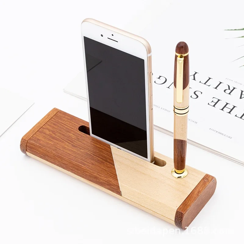 Eco Friendly Bamboo Luxury Twistable Ballpoint Pens For Croperation Coworker Church Gifts Black Ink Pen Box Set with Wooden Box