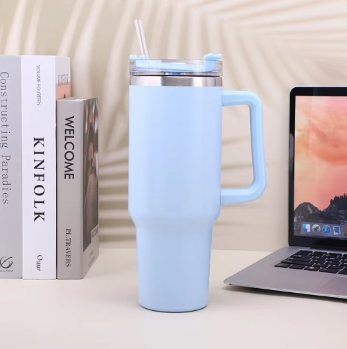 2024 New Tumbler 30/40/50oz tazas Cup with Handle-Stainless Steel Water Bottles Sanrio Thermos Cup With Handle And Straw