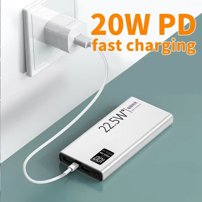 22.5w Fast Charging Power Bank 20000mah Large Capacity Mobile Power