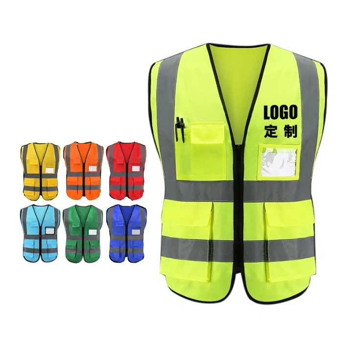 High Visibility Security Motorcycle Reflective Safety Vest Safe Working Clothes Sanitation Workers Clothes for Road Construction