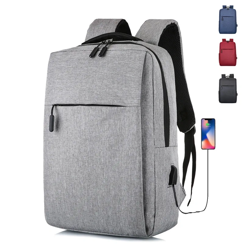 Unisex Black Custom Logo Ergonomics Anti Theft Smart Nylon Laptop Backpacks School Bags With Usb