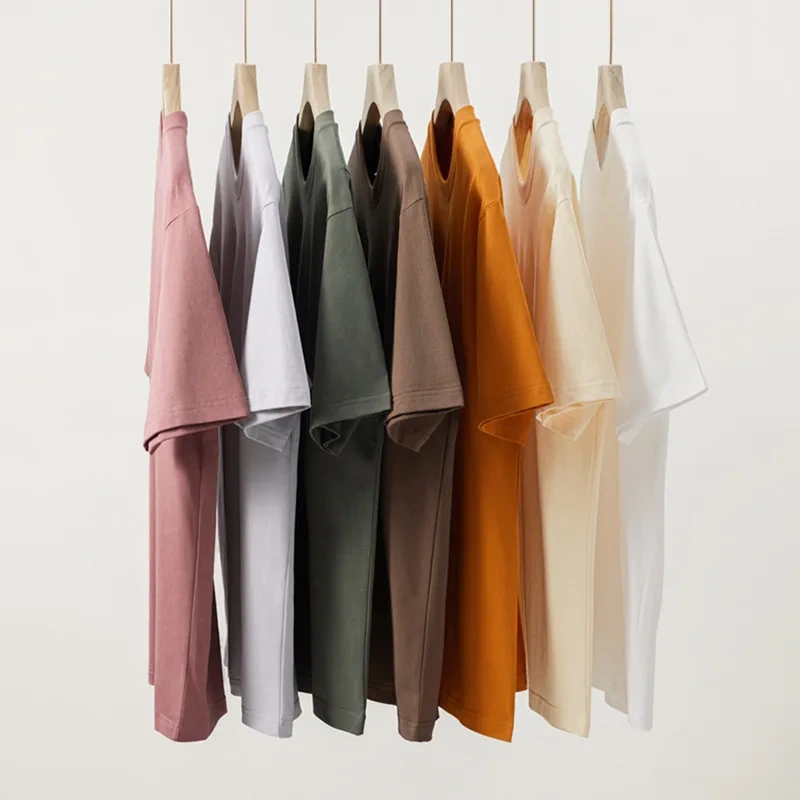 MT2334 Guangzhou Clothing Manufacturer Wholesale Custom 240g 100% Cotton Blank Drop Shoulder T Shirt Plus Size Men's T-Shirts