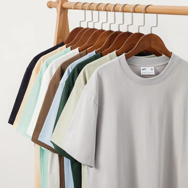 MT2334 Guangzhou Clothing Manufacturer Wholesale Custom 240g 100% Cotton Blank Drop Shoulder T Shirt Plus Size Men's T-Shirts