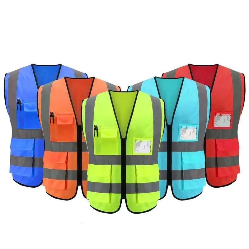 High Visibility Security Motorcycle Reflective Safety Vest Safe Working Clothes Sanitation Workers Clothes for Road Construction