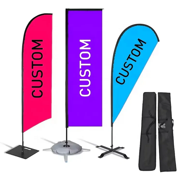 Car Sale Flags Windproof Blade Personalized Custom Promotional Flying Banner Flag for Market