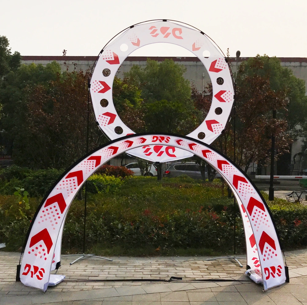Custom Printing Micro Racing Drone Gate Banner Custom Size Arch Race Gate FPV Aluminum Pole Promotion Folding Custom Racing Gate
