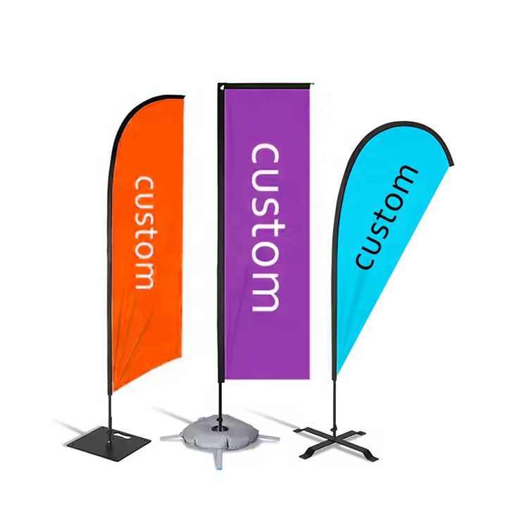 Car Sale Flags Windproof Blade Personalized Custom Promotional Flying Banner Flag for Market