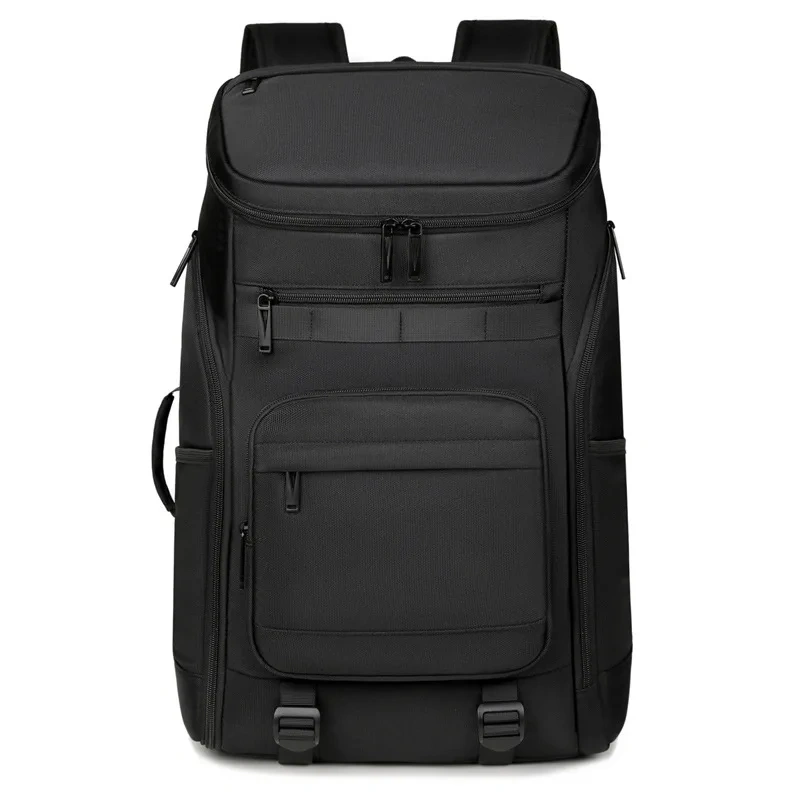 Large-Capacity PU Canvas Sports Backpack for Men Independent Shoe Compartment Dry Wet Separation Badminton Racquet Sport Bag