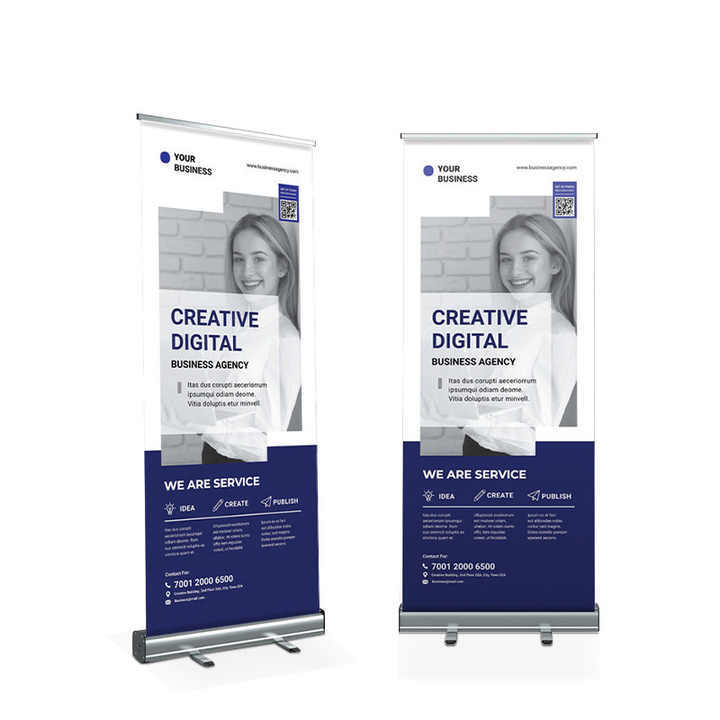 Promotional UV Print Pull up Banner Rollup Standee Advertising Retractable Banners
