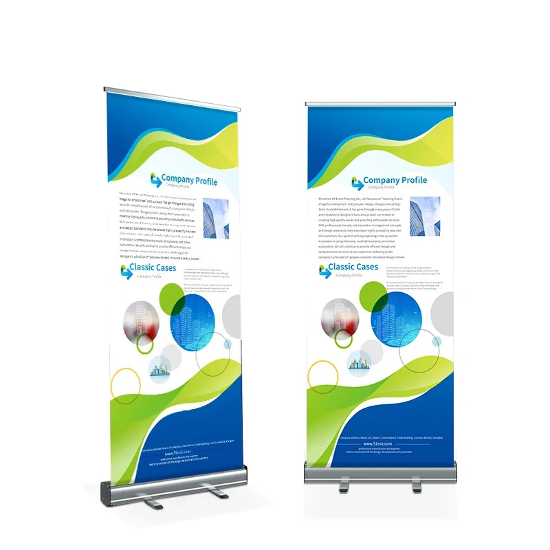 Promotional UV Print Pull up Banner Rollup Standee Advertising Retractable Banners