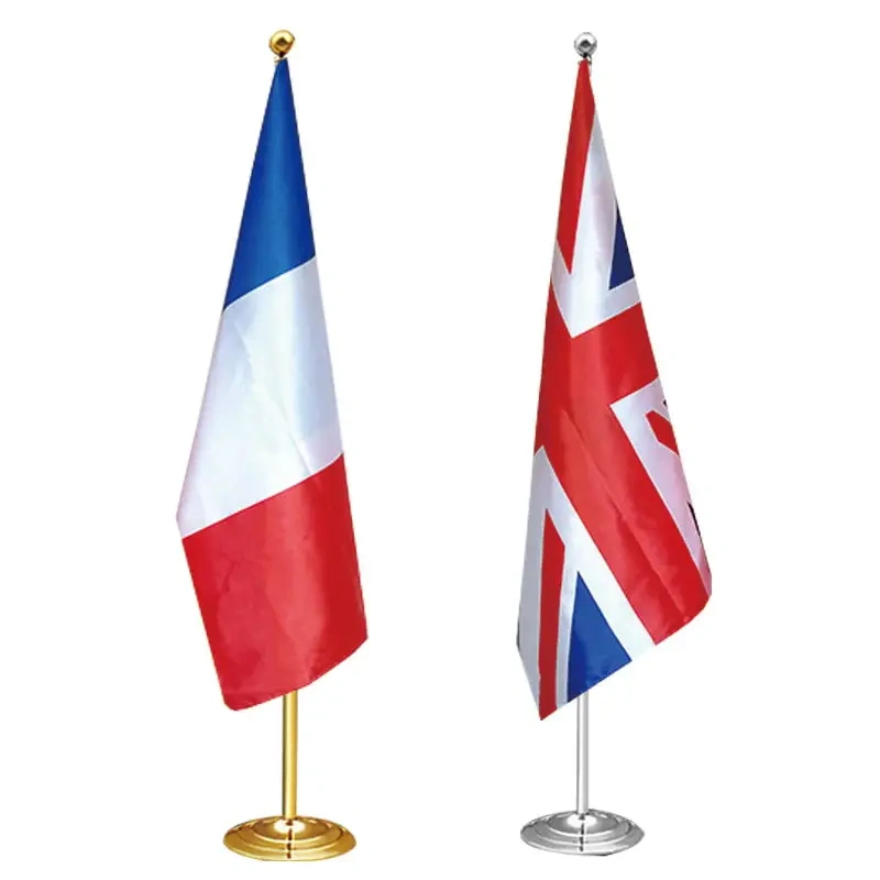 Factory Direct Sale Custom 3x5ft Indoor Office Conference Flags With Flagpole Base