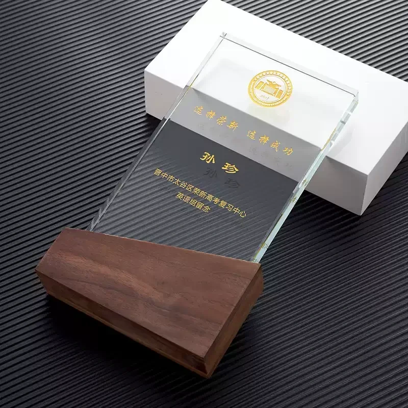 2024  Wholesale Wooden Crystal Trophy Award