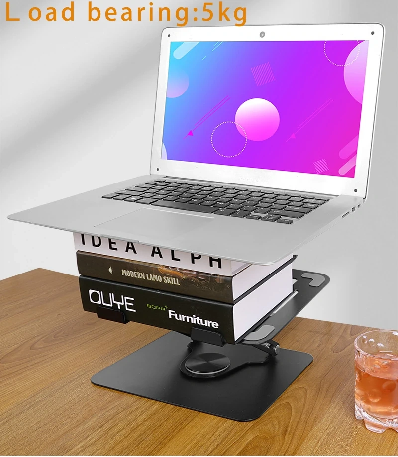 Adjustable Height Computer Stands 360 Degree Rotation Laptop Stand for 10-17.3 Inch Laptops