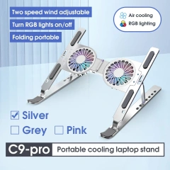 Aluminum alloy C9 pro laptop stand, Silver